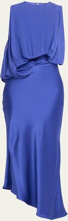CHRISTOPHER ESBER Cumulus Draped Sleeveless Midi Dress