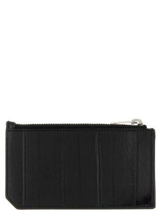 Saint Laurent Tiny Cassandre Card Case - Black