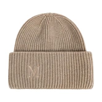 Max Mara Retina Kasjmier Hoed - Dames - Hoeden - Beige - ONE Size - Kasjmier - Accessoires