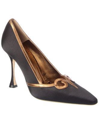 Manolo Blahnik Satin Pump