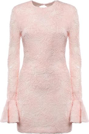 Rotate Mesh Frill Mini Dress - Dames - Feestkleedjes - Roze - XS - Polyester - Kleedjes
