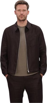 Drykorn Jassen, Heren, Bruin, S, Katoen, Heren Overshirts Jerson 126115