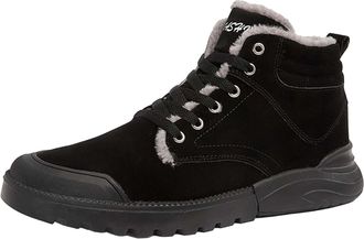 Generic Mens Slip-On Boots, Mens Boots, Cold Lining, Lightweight Winter Boots, Mens Warm Lined Snow Boots, Non-Slip High Hiking Shoes, Outdoor Shoes, Winter f