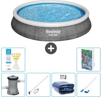 Bestway Piscina Bestway Fast Set Redonda - 396x84 Cm - 7-piezas S323