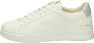 Crime London Lage leren sneakers - Heren - Sneakers - Wit - 45 EU - Leer - Schoenen