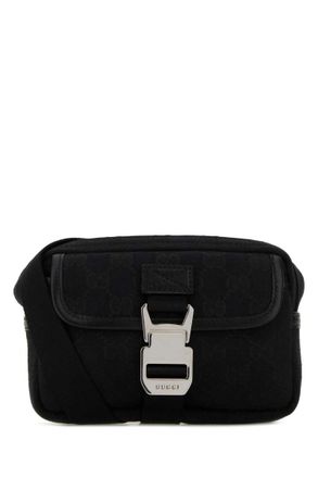 Gucci Black GG Logo Mini Crossbody Bag