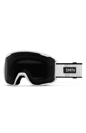 Smith Preview ChromaPop Low Bridge Snow Goggles in White Fade Out /Sun Black at Nordstrom