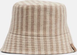 Brunello Cucinelli Striped canvas bucket hat
