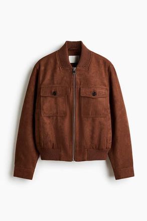H&M Napped Jacket in Brown at Nordstrom, Size Xx-Large