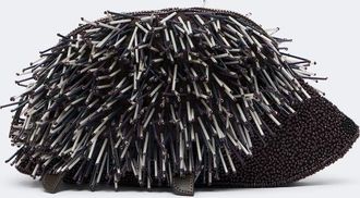 Staud Porcupine beaded clutch