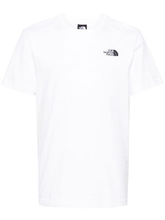 The North Face T-shirt met print - Wit