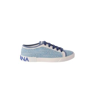 Dolce & Gabbana Denim DG Print Trainers - female - Dolce & Gabbana - Sneakers - Blue - 6 UK - Shoes