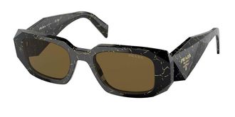 Prada PR 17WSF Asian Fit 19D01T Womens Sunglasses Black Size 51