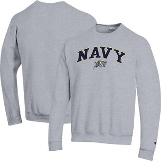 Champion Mens Champion Heather Gray Navy Midshipmen Arch Over Logo Pullover Sweatshirt at Nordstrom, Size Xx-Large