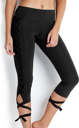 Seafolly Active Wrap Me Up Legging In Sea Black