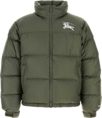 Burberry Green Mock Collar Jacket