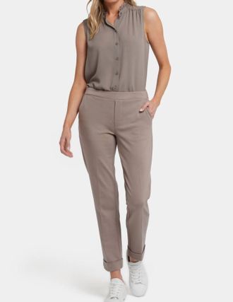 NYDJ Cassidy Pull-On Trousers With Cuffs In Saddlewood