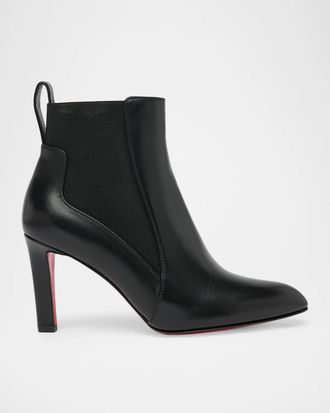 Christian Louboutin 85mm Fannylove Leather Chelsea Booties