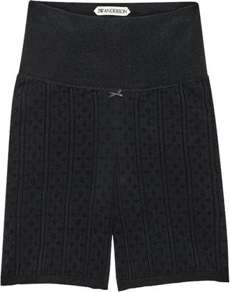 J.W.Anderson High-Waisted Perforated Knit Shorts