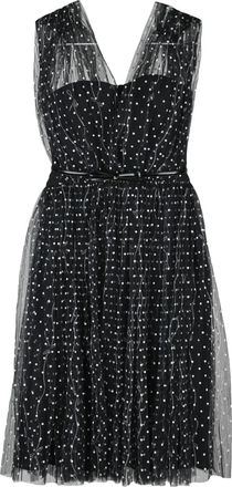Elisabetta Franchi Black Polyester Women Short Tulle Dress
