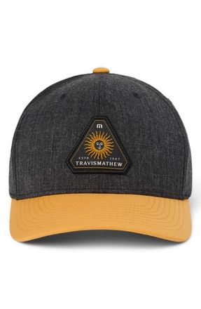 Travis Mathew Bumpy Flight Baseball Cap in Heather Black at Nordstrom