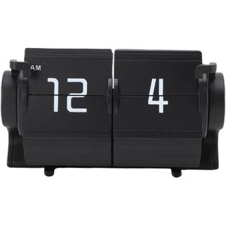 OEM Reloj Autom&aacute;tico De Escritorio, Mini Despertador Digital Mec&aacute;nico Retro Para Sala De Estar, Oficina O Estudio, Formato De 12 Horas, Color Negro -crezu