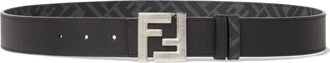 Fendi Belts, male, Black, Size: 100 CM Reversible Belt with Squared FF Buckle