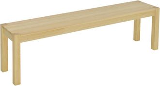 HOMCOM Panca da cucina in Legno di Pino per 3 Persone, 150Lx33x45cm