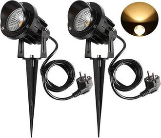 OEM Foco Led De Exterior De 9 W Con Estaca, 3000 K-3300 K, 900 L&uacute;menes, Iluminaci&oacute;n Led De Exterior Con Estaca, L&aacute;mpara De Jard&iacute;n Impermeable Ip65, Luz Bl