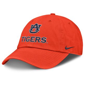 Nike Auburn Sideline Club Gameday Nike Mens College Adjustable Hat in Orange | NC0189LAUN-ZLR