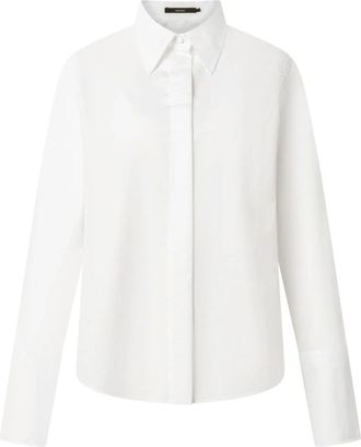 Windsor Poplin Katoenen Blouse - Dames - Overhemden - Wit - S - Katoen - Overhemden