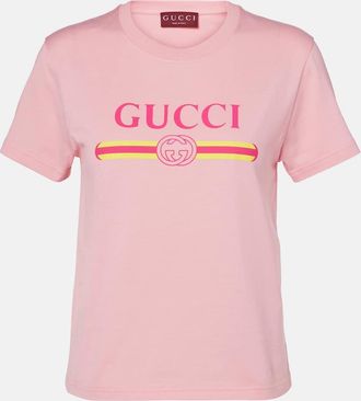 Gucci T-shirt in jersey di cotone con stampa