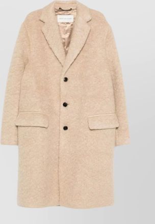 Dries Van Noten textured long sleeve coat front pockets