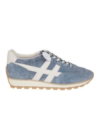 Hogan Low-Top Suede Sneakers with Memory Foam Insole