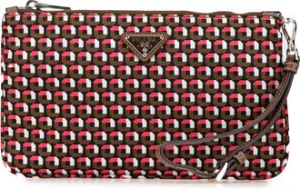 Prada Geometrisch Patroon Clutch