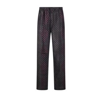 Dries Van Noten Broeken, Dames, Veelkleurig, M, Leer, Puvis Lange Broek