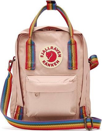 Fj&auml;llr&auml;ven Kanken Rainbow Sling Bags Chalk Rose-rainbow : LG, Polyamide/Polyester