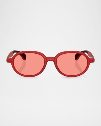 Moncler Men & apos;s ME8006 Oval Sunglasses