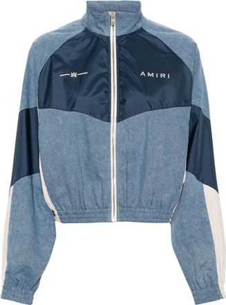 Amiri Panelled Denim Bomber Jacket - Womens - Cotton/Polyester/Polyamide