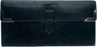 Saint Laurent Pre-owned Wallets, female, Black, Size: ONE SIZE Pre-owned Canvas Wallet