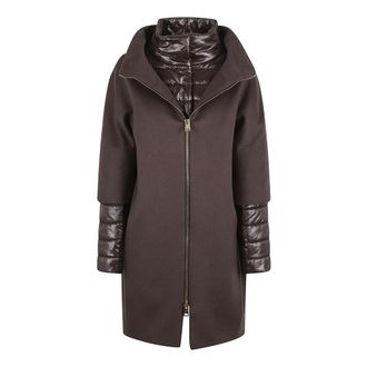 Herno Jassen, Dames, Bruin, S, Katoen, Ultralichte Cape Jas