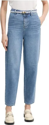 Gaud&igrave; Relaxed High-Waist Jeans - Dames - Jeans - Blauw - Maat: W28 Katoen