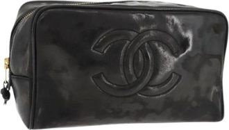 Chanel Pre-owned Clutches, female, Black, Size: ONE SIZE Pre-owned Vintage Clutch Bag