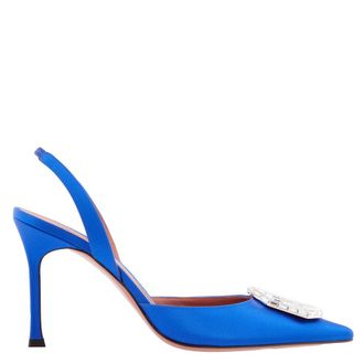 Amina Muaddi Camelia 90 Slingback Pumps, Brand Size 35 ( US Size 5 )