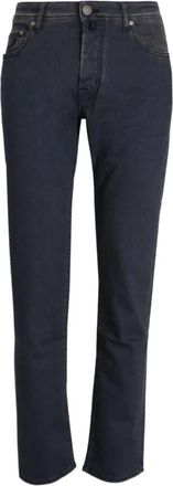 Jacob Cohen Slim-fit Jeans - Heren - Slim Fit Jeans - Grijs - W37 - Leer - Jeans