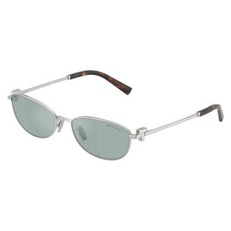 Tiffany & Co. Ovale Zonnebrillen - unisex - Zonnebrillen - Grijs - 56 MM - Accessoires