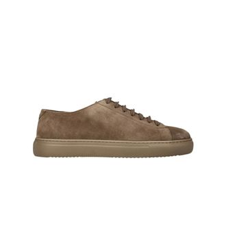 Doucal's Sneaker in suede - male - Doucals - Sneakers - Brown - 10 UK - Shoes
