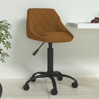 vidaXL Silla De Comedor De Terciopelo Marr&oacute;n Vidaxl