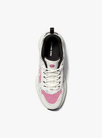 Michael Kors Bowie Mixed-Media Trainer