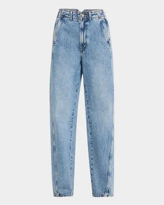 Apiece Apart Meridian High-Rise Boyfriend Jeans